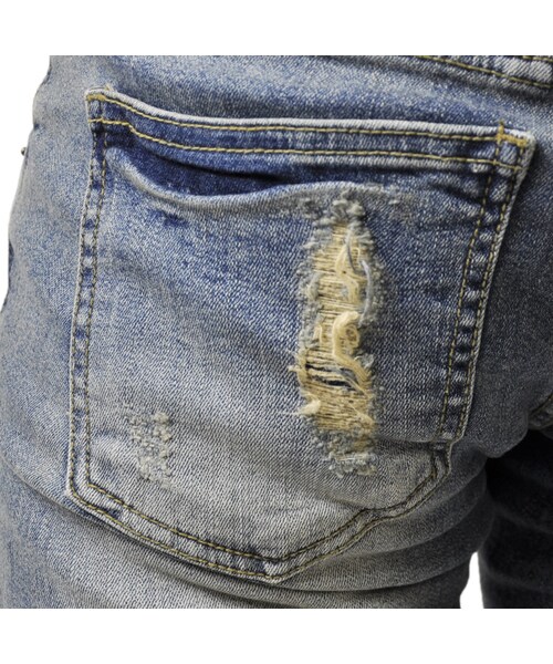 STYLISE（スタイライズ）の「デストロイデニム / MODEL.1 [STS-DESTROY-1-PNT]（デニムパンツ・メンズ・ブルー・S（28inc）/M（30inc）/L（32inc）/XL（34inc））」の15枚目の写真