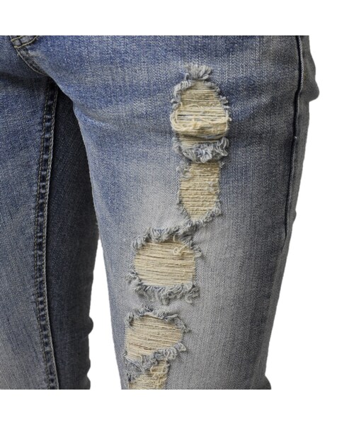 STYLISE（スタイライズ）の「デストロイデニム / MODEL.1 [STS-DESTROY-1-PNT]（デニムパンツ・メンズ・ブルー・S（28inc）/M（30inc）/L（32inc）/XL（34inc））」の17枚目の写真