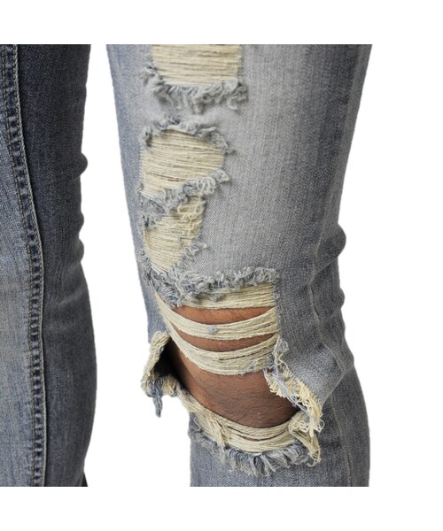 STYLISE（スタイライズ）の「デストロイデニム / MODEL.1 [STS-DESTROY-1-PNT]（デニムパンツ・メンズ・ブルー・S（28inc）/M（30inc）/L（32inc）/XL（34inc））」の18枚目の写真