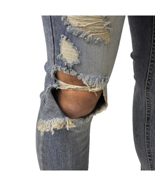 STYLISE（スタイライズ）の「デストロイデニム / MODEL.1 [STS-DESTROY-1-PNT]（デニムパンツ・メンズ・ブルー・S（28inc）/M（30inc）/L（32inc）/XL（34inc））」の20枚目の写真