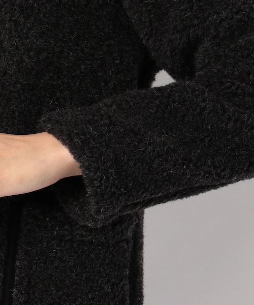 COLD BREAKER（コールドブレーカー）の「ノーカラーボアブルゾン/COLD BREAKER(コールド ブレーカー)（ジャケット/アウター・BLACK/MOCCA/CREAM・3XS）」の7枚目の写真