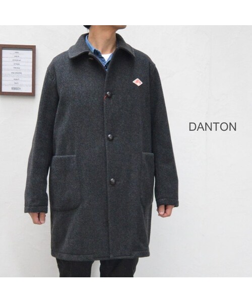 Danton（ダントン）の「【メンズ】DANTON ダントン フードファーミドル丈ダウンジャケット JD-8634LAS（ダウンジャケット