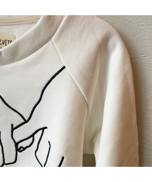 cache cache（カシュ カシュ）の「MILK&BISCUITS HOLD MY HAND SWEAT SHIRT（スウェット・キッズ・その他）」の4枚目の写真