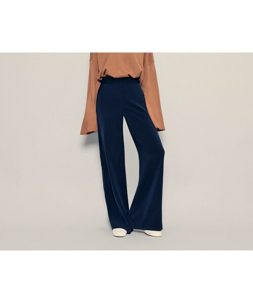 HOTPING（ホッピン）の「ハイウエストロングワイドパンツ（その他パンツ・レディース・ベージュ/ブラック/ネイビー・S/M/L/XL/XXL/XXXL）」の3枚目の写真