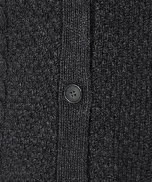 studio CLIP（スタディオクリップ）の「3ゲージケーブルビッグカーディガン（トップス・ライトグレー/チャコール/ベージュ/ダークブラウン）」の13枚目の写真
