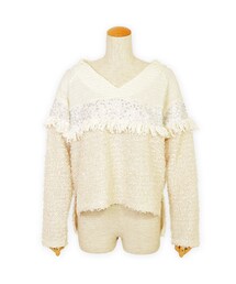 flower | snowing top ～ｽﾉｰｲﾝｸﾞﾄｯﾌﾟ(Tシャツ/カットソー)