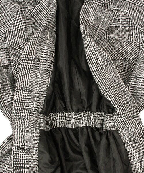 RANDA（ランダ）の「【2017AW新作】レディウエストマークコート/BB0856/Z1[1115]（ジャケット/アウター・レディース・ブラック/ブラウン/グレージュ・0/1）」の11枚目の写真