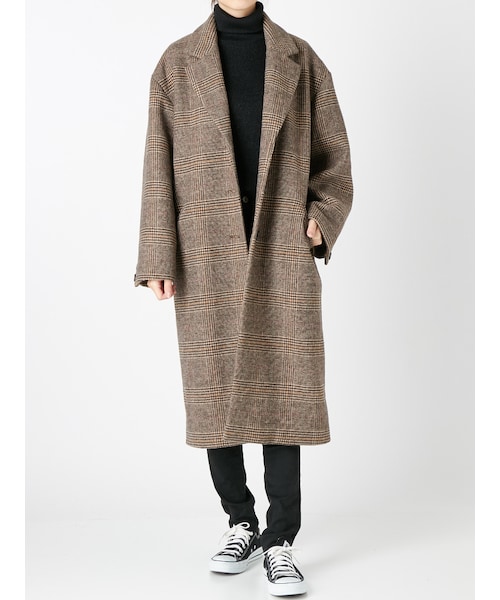 jouetie ジュエティ チェックロングコート jouetie（ジュエティ）の「グレンチェックロングコート（）」 - WEAR