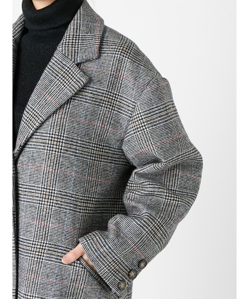 jouetie ジュエティ チェックロングコート jouetie（ジュエティ）の「グレンチェックロングコート（）」 - WEAR