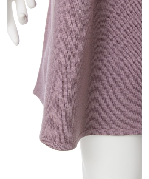 merry jenny（メリージェニー）の「スクエアフリルニットワンピース（ワンピース/ドレス・レディース・アイボリー/ブラック/パープル・F）」の9枚目の写真