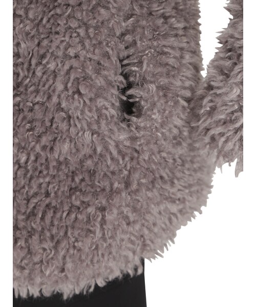 merry jenny（メリージェニー）の「ノーカラーエコファーコート（ジャケット/アウター・レディース・ブラック/ピンク/ラベンダー）」の15枚目の写真