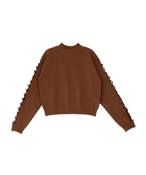 MURUA(ムルーア)の「sholder waveニット(トップス・レディース・ホワイト/ブラック/キャメル)」の15枚目の写真