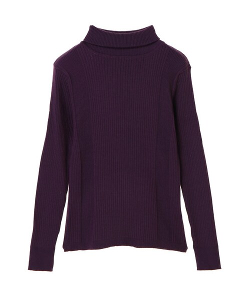 AMERICAN HOLIC（アメリカンホリック）の「20col タートルネックニットプルオーバー（トップス・オフホワイト/杢グレー/ブラック/ピンク/レッド/オレンジ/イエロー/マスタード/グリーン/ロイヤルブルー/ネイビー/パープル/ディープパープル/マルチ/ベージュミクスチャー/ダークグリーン/ボーダー/ボーダーアイボリー/ボーダーキャメル・M/L）」の18枚目の写真