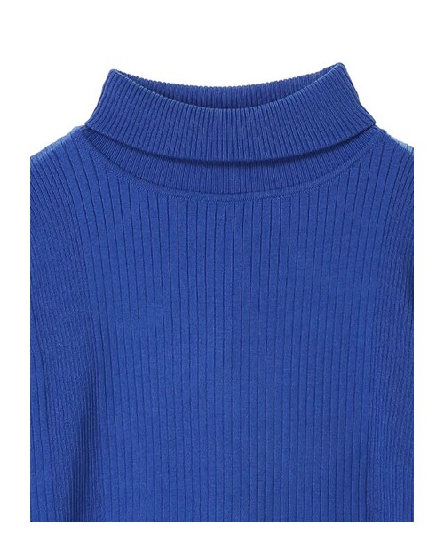 AMERICAN HOLIC（アメリカンホリック）の「20col タートルネックニットプルオーバー（トップス・オフホワイト/杢グレー/ブラック/ピンク/レッド/オレンジ/イエロー/マスタード/グリーン/ロイヤルブルー/ネイビー/パープル/ディープパープル/マルチ/ベージュミクスチャー/ダークグリーン/ボーダー/ボーダーアイボリー/ボーダーキャメル・M/L）」の3枚目の写真