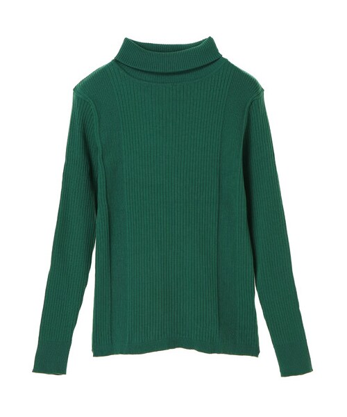 AMERICAN HOLIC（アメリカンホリック）の「20col タートルネックニットプルオーバー（トップス・オフホワイト/杢グレー/ブラック/ピンク/レッド/オレンジ/イエロー/マスタード/グリーン/ロイヤルブルー/ネイビー/パープル/ディープパープル/マルチ/ベージュミクスチャー/ダークグリーン/ボーダー/ボーダーアイボリー/ボーダーキャメル・M/L）」の14枚目の写真