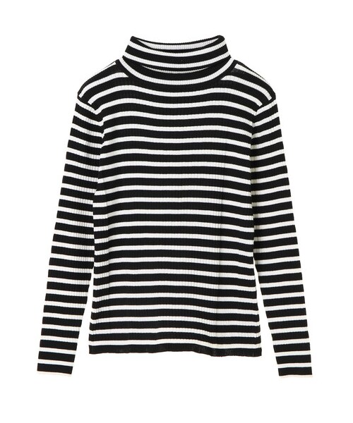 AMERICAN HOLIC（アメリカンホリック）の「20col タートルネックニットプルオーバー（トップス・オフホワイト/杢グレー/ブラック/ピンク/レッド/オレンジ/イエロー/マスタード/グリーン/ロイヤルブルー/ネイビー/パープル/ディープパープル/マルチ/ベージュミクスチャー/ダークグリーン/ボーダー/ボーダーアイボリー/ボーダーキャメル・M/L）」の22枚目の写真