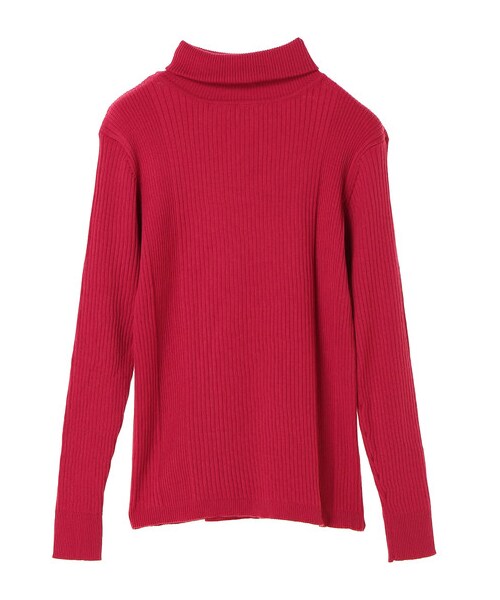 AMERICAN HOLIC（アメリカンホリック）の「20col タートルネックニットプルオーバー（トップス・オフホワイト/杢グレー/ブラック/ピンク/レッド/オレンジ/イエロー/マスタード/グリーン/ロイヤルブルー/ネイビー/パープル/ディープパープル/マルチ/ベージュミクスチャー/ダークグリーン/ボーダー/ボーダーアイボリー/ボーダーキャメル・M/L）」の9枚目の写真