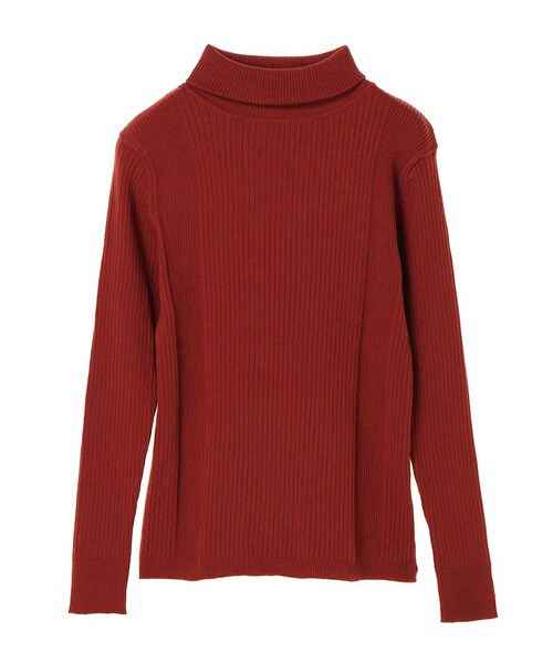 AMERICAN HOLIC（アメリカンホリック）の「20col タートルネックニットプルオーバー（トップス・オフホワイト/杢グレー/ブラック/ピンク/レッド/オレンジ/イエロー/マスタード/グリーン/ロイヤルブルー/ネイビー/パープル/ディープパープル/マルチ/ベージュミクスチャー/ダークグリーン/ボーダー/ボーダーアイボリー/ボーダーキャメル・M/L）」の11枚目の写真