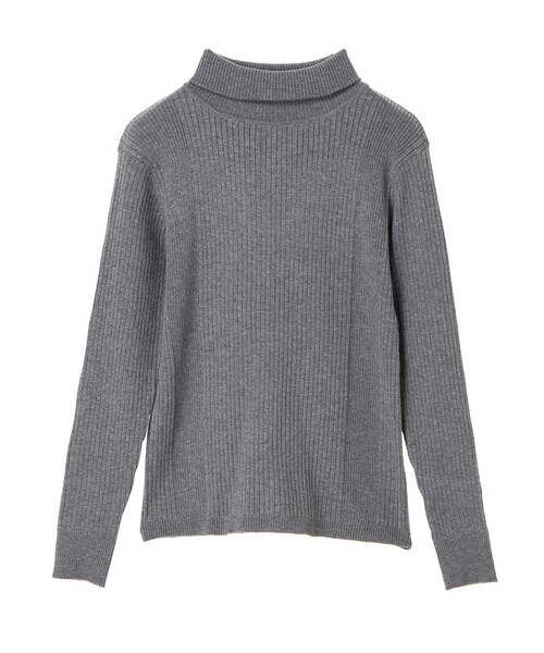 AMERICAN HOLIC（アメリカンホリック）の「20col タートルネックニットプルオーバー（トップス・オフホワイト/杢グレー/ブラック/ピンク/レッド/オレンジ/イエロー/マスタード/グリーン/ロイヤルブルー/ネイビー/パープル/ディープパープル/マルチ/ベージュミクスチャー/ダークグリーン/ボーダー/ボーダーアイボリー/ボーダーキャメル・M/L）」の7枚目の写真