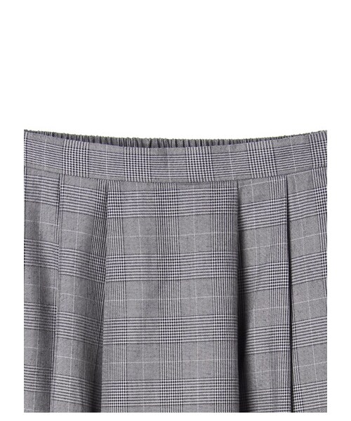 SEVENDAYS=SUNDAY（セブンデイズサンデイ）の「グレンチェックイレギュラーヘムスカート（スカート・グレー/ブラウン・F）」の3枚目の写真