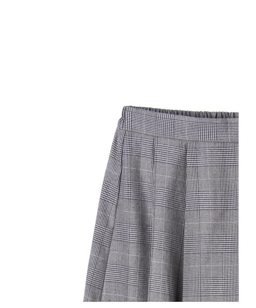 SEVENDAYS=SUNDAY（セブンデイズサンデイ）の「グレンチェックイレギュラーヘムスカート（スカート・グレー/ブラウン・F）」の4枚目の写真