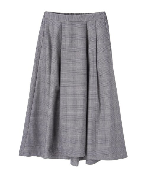 SEVENDAYS=SUNDAY（セブンデイズサンデイ）の「グレンチェックイレギュラーヘムスカート（スカート・グレー/ブラウン・F）」の7枚目の写真