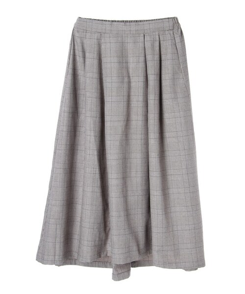 SEVENDAYS=SUNDAY（セブンデイズサンデイ）の「グレンチェックイレギュラーヘムスカート（スカート・グレー/ブラウン・F）」の8枚目の写真