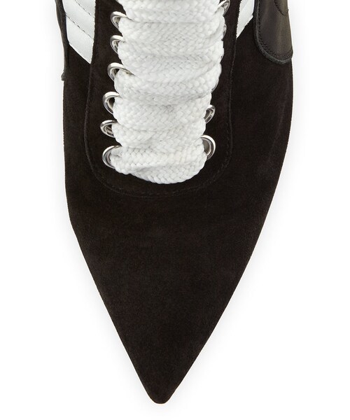 FENTY PUMA by Rihanna（フェンティプーマバイリアーナ）の「Fenty Puma by Rihanna Suede 105mm Sneaker Bootie, Black/White（ブーツ・レディース・Black・7.5B / 37.5EU）」の6枚目の写真