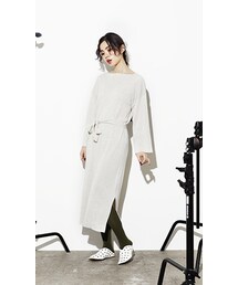 CHEER CLOSET | 【るうこ】ロングレングスウエストリボンニットワンピース(ワンピース)