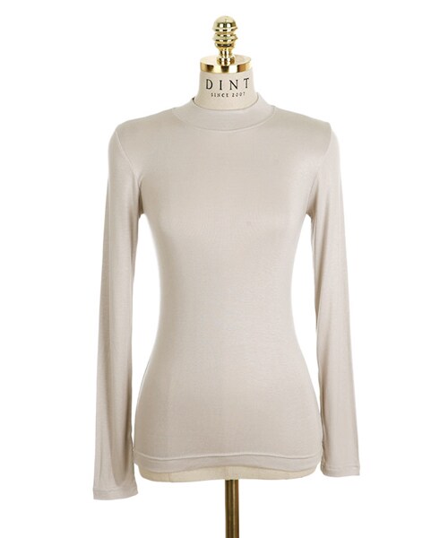 DINT(ディント)の「ジャッドソフトリーベーシックトップ(Tシャツ/カットソー・レディース・White/Beige/Grey/Green・one(44~66size))」の4枚目の写真