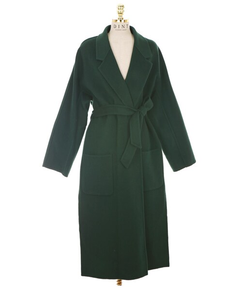 DINT(ディント)の「ロショルカラーロングコート(ベルトset)(チェスターコート・レディース・Black/Grey/Beige/Pink/Green・one(44~66size))」の4枚目の写真