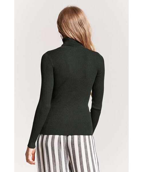 FOREVER 21（フォーエバー トゥエンティーワン）の「FOREVER 21 Ribbed Turtleneck Sweater（ニット/セーター・レディース・Black/Green/White/Purple・Small/Medium/Large）」の16枚目の写真