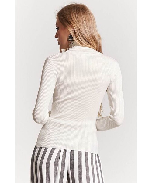FOREVER 21（フォーエバー トゥエンティーワン）の「FOREVER 21 Ribbed Turtleneck Sweater（ニット/セーター・レディース・Black/Green/White/Purple・Small/Medium/Large）」の11枚目の写真