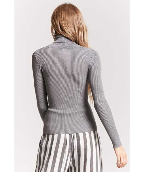 FOREVER 21（フォーエバー トゥエンティーワン）の「FOREVER 21 Ribbed Turtleneck Sweater（ニット/セーター・レディース・Black/Green/White/Purple・Small/Medium/Large）」の6枚目の写真