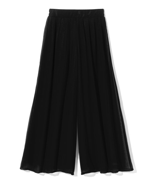 GRL(グレイル)の「シフォンワイドパンツ(その他パンツ・レディース・マスタード/ブラック/レッド/ピンク/グリーン/ネイビー/ボルドー/ブルーグリーン/ベージュ/ピンクベージュ/ライトグレー・M)」の2枚目の写真
