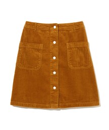 GRL | コーデュロイ前釦台形スカート(スカート)