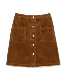 GRL | コーデュロイ前釦台形スカート(スカート)