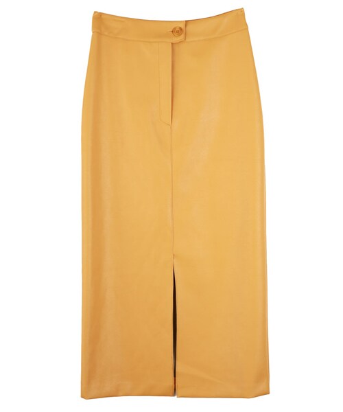 DINT（ディント）の「パープルリムレザースリットスカート（スカート・レディース・Black/Yellow・S/M）」の3枚目の写真