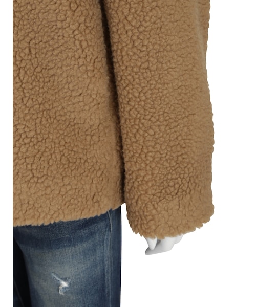 Ungrid（アングリッド）の「ノーカラーショートボアブルゾン（ジャケット/アウター・レディース・オフホワイト/キャメル）」の11枚目の写真