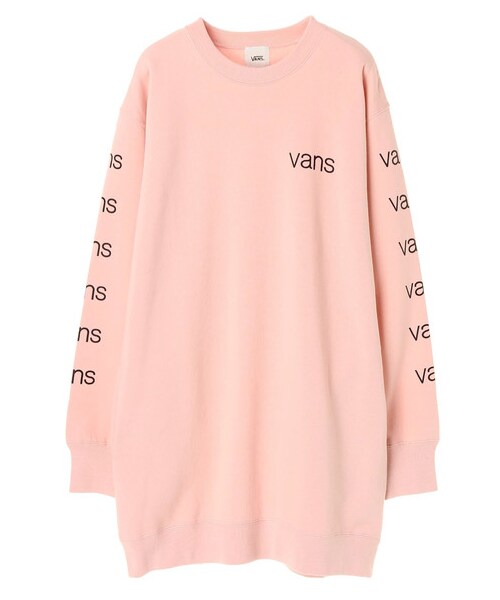 E hyphen world gallery(イーハイフンワールドギャラリー)の「VANS スリーブプリントワンピース(ワンピース/ドレス・グレー/ブラック/ピンク・F)」の1枚目の写真