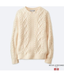UNIQLO | UNIQLO Women's Idlf Cable Crewneck Sweater(ニット/セーター)