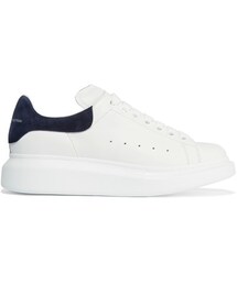 Alexander McQueen | Alexander McQueen - Suede-trimmed Leather Exaggerated-sole Sneakers - White(スニーカー)