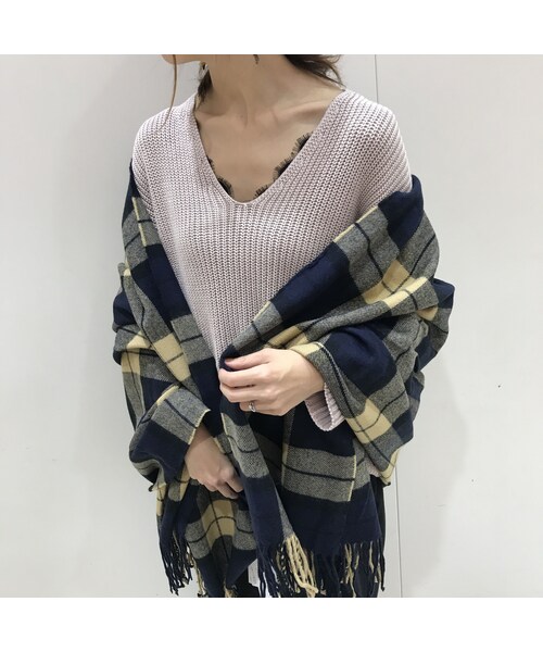 copine(コピン)の「たっぷりボリュームグレンチェック柄大判ストール/マフラー(3color)(ストール/ショール・レディース・その他)」の12枚目の写真