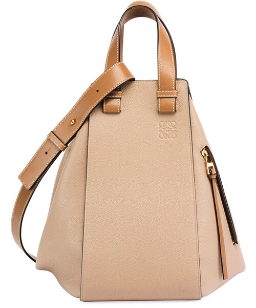 LOEWE(ロエベ)の「Loewe Hammock Two-Tone Leather Bag(ショルダーバッグ・レディース・Beige・One Size)」の2枚目の写真