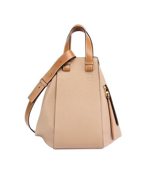 LOEWE(ロエベ)の「Loewe Hammock Two-Tone Leather Bag(ショルダーバッグ・レディース・Beige・One Size)」の1枚目の写真