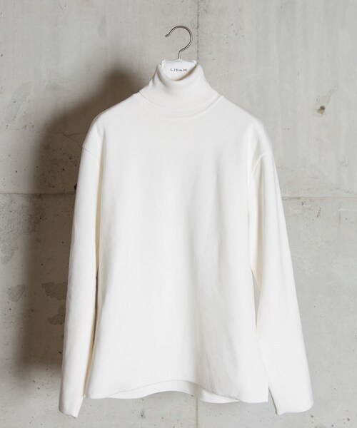 LIDNM（リドム）の「ミラノリブオフショルダータートル（ニット/セーター・メンズ・ホワイト・S.M.L）」の2枚目の写真