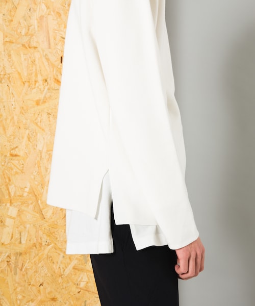 LIDNM（リドム）の「ミラノリブオフショルダータートル（ニット/セーター・メンズ・ホワイト・S.M.L）」の5枚目の写真