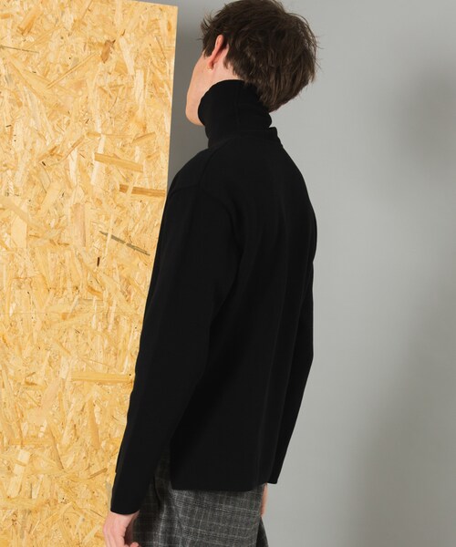 LIDNM(リドム)の「ミラノリブオフショルダータートル(ニット/セーター・メンズ・ブラック・S.M.L)」の3枚目の写真