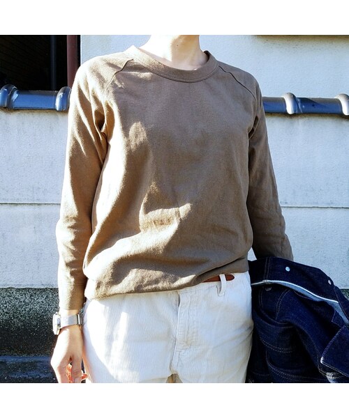 Handmade（ハンドメイド）の「ラグランTシャツ（Tシャツ/カットソー・レディース・その他）」の4枚目の写真