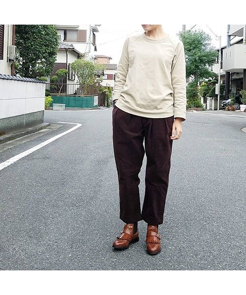 Handmade（ハンドメイド）の「ラグランTシャツ（Tシャツ/カットソー・レディース・その他）」の3枚目の写真